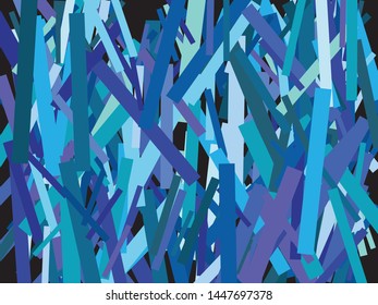 Luxury festive abstract rectangles.  New element of design. Vector illustration concept. Blue bright shiny chaotic texture for celebrations and holidays.