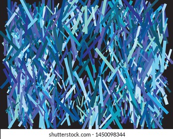 Luxury festive abstract rectangles.  Stylish element of design. Vector illustration concept. Blue bright shiny chaotic texture for celebrations and holidays.