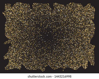 Luxury festive abstract squares.  Vector illustration art. New element for your design. Gold bright shiny chaotic texture for celebrations and holidays.
