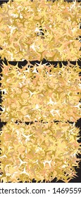 Luxury festive abstract stars.  Geometric design's elements. Vector illustration art. Gold bright modern chaotic textures set for celebrations and holidays.