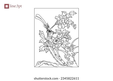 Luxury festive Chinese oriental traditional culture premium classical decoration red gold line art design vector illustration. Covers, greeting cards, logos, packaging, posters, backgrounds -Greeting 