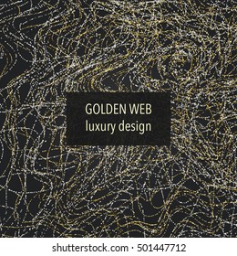 Luxury festive glittering texture with shiny silver and gold particles. Wallpaper, package design or web design template.