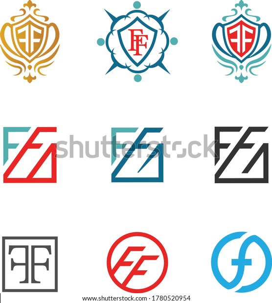 Luxury Ff Logo Word Mark Stock Vector Royalty Free