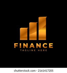 Luxury Finance and Business Logo. Trading and Distribution Logo. Accounting and Financial Advisors Logo Design Template