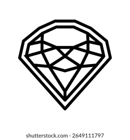 vetor de ícone de linha de acabamento de luxo. símbolo de contorno isolado ilustração preta
