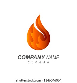 luxury fire logo
