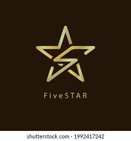 Luxury Five Star Logo design inspiration