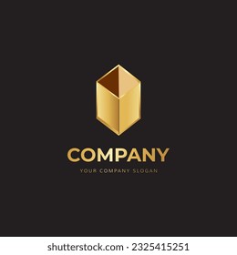 Design-Konzept für Luxus-Flachlogo