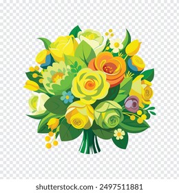 Luxury Floral Arrangements: Bouquets and Banquets for Celebrations. cute element, flower green, blue floral, art, floral rosa, leaves watercolour, cute design, doodle illustration, blue rose,