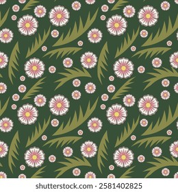 Luxury floral art seamless pattern. Vector illustration for print, fabric, cover, packaging, interior decor, blog decoration and other your projects.