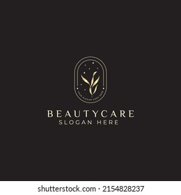 Luxury Floral Beauty minimalis logo template
