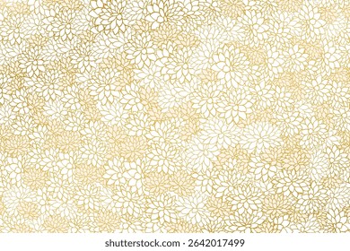 Luxury floral botanical on white background vector. Elegant gold line wallpaper flowers, leaves, foliage, branches in hand drawn.
