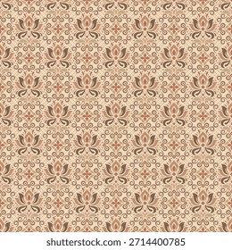 luxury floral damask pattern seamless vector background featuring ornate damask pattern details and vintage botanical elements, creating an elegant decorative ideal for textiles, wallpapers, packaging
