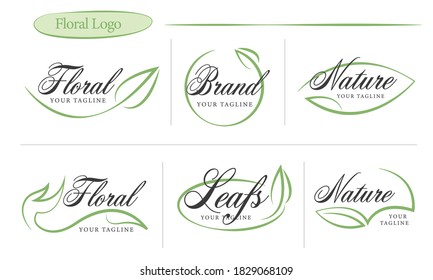 Luxury Floral Logo Collection set