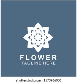 Luxury floral logo design. Ornament flower abstract vector. jewel boutique vector sign.