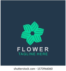Luxury floral logo design. Ornament flower abstract vector. jewel boutique vector sign.