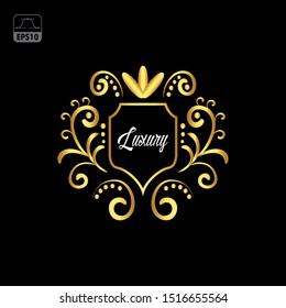Luxury Floral logo Vector Design Template - Vector