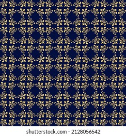 luxury floral Mandala geometric pattern. Seamless vector black background vector in illustration