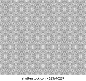 Luxury floral ornament. seamless pattern. grey color. vector illustration. for wallpaper, invitation