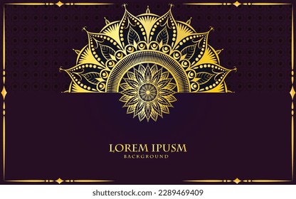 Luxury floral pattern mandala art, abstract mandala vector for meditation poster, yoga poster, banner, wedding card, invitation card, henna, tattoo, cover page design element, vector art illustration
