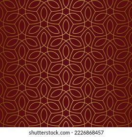 Luxury floral seamless pattern. Abstract geometric background in minimalistic linear style. Stylish elegant design for fabric, print, cover, banner, invitation, wrapping, wall art.
