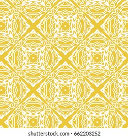 luxury floral seamless pattern. yellow, white color. vector illustration. vintage arabian ornament