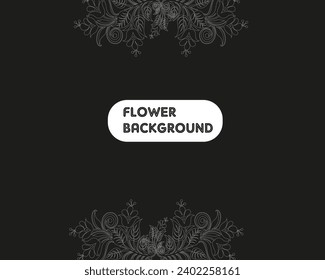 Luxury flower background with trendy wildflowers and minimalist flowers for wall decoration or wedding. Hand drawn line herb, elegant leaves for invitation save the date card.