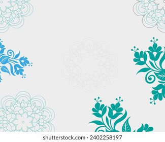Arrière-plan floral de luxe avec fleurs sauvages à la mode et fleurs minimalistes pour la décoration murale ou le mariage. Herbe de ligne dessinée à la main, feuilles élégantes pour l'invitation à sauvegarder la carte de date.