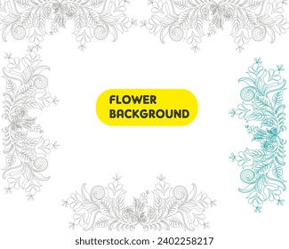 Luxury flower background with trendy wildflowers and minimalist flowers for wall decoration or wedding. Hand drawn line herb, elegant leaves for invitation save the date card.