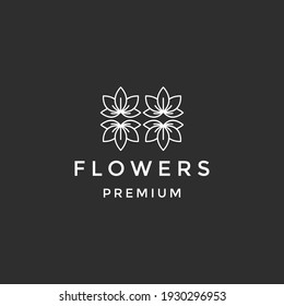 Luxury Flower Leaf Logo Design On Stock Vector (Royalty Free ...