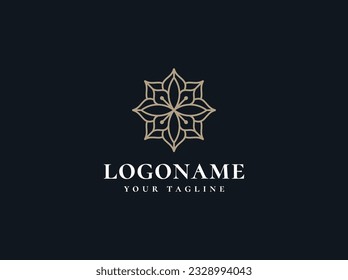 Luxury Flower Logo design element 