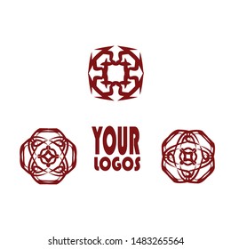 Luxury Flower logo. Icon combined geometric shape. It will be used for Restaurant, Royalty, Boutique, Cafe, Hotel, Heraldic, Jewelry, Fashion,saloon,spa. Great for luxury company