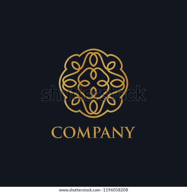 Luxury Flower Logo Related Boutique Hotel Stock Vector (Royalty Free ...