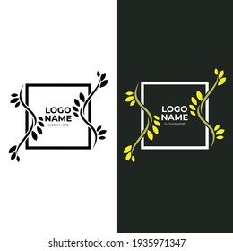 plantilla de logotipo de flor de lujo con un estilo de color negro plano y dorado