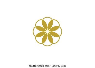 Luxury Flower logo.  very suitable for business, industry, icon, logo, initials, etc.