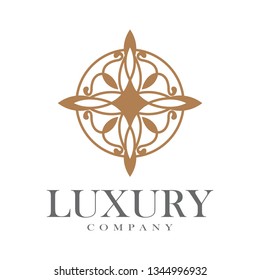 Luxury Flower Logotype abstract vector illustration