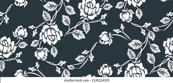 Luxury flower seamless pattern 