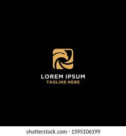 Luxury flying phoenix bird abstract logo design vector template. 