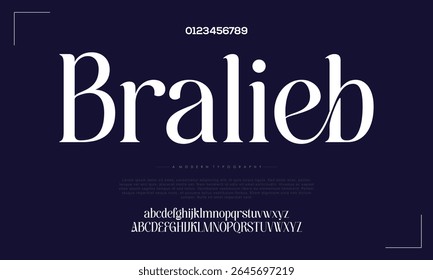 Logotipo de alfabeto de fonte de luxo. Tipografia bela moda elegante clássico letras serif itálico fontes decorativas casamento vintage flor logotipos.	