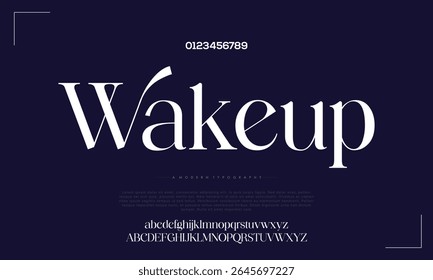 Logotipo de alfabeto de fonte de luxo. Tipografia bela moda elegante clássico letras serif itálico fontes decorativas casamento vintage flor logotipos.	
