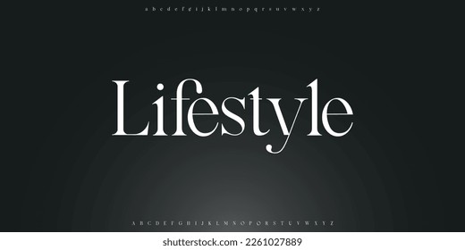 Luxury Font. Fashion Forward with Abstract Alphabet Typeface for Modern Logo and Brand Design.