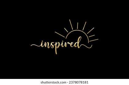 luxury font inspired with light bright logo design