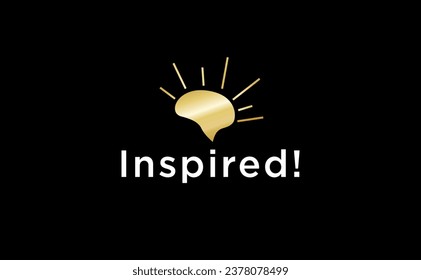luxury font inspired with light bright logo design
