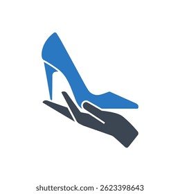 Luxury Footwear Service Icon Isolated On White Background