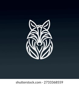 Luxus Fox Head Emblem Symbol