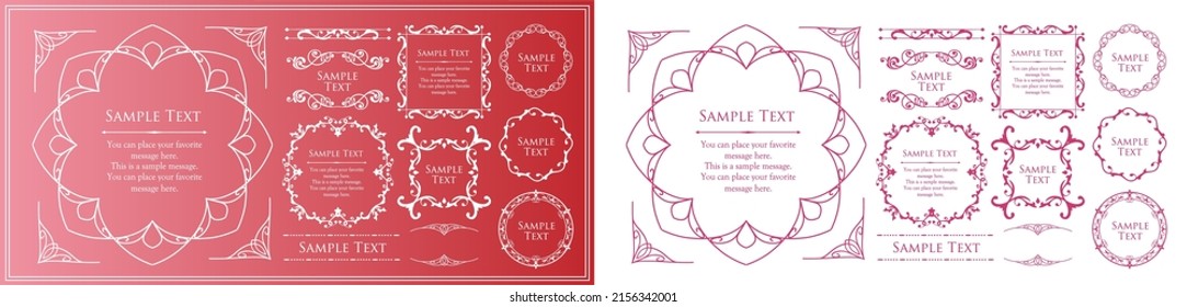 Luxury frame design card design antique luxury vintage