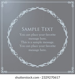
Luxury frame design set, antique design materials