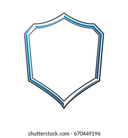 Luxury frame with empty copy-space, vector security shield or shelter.