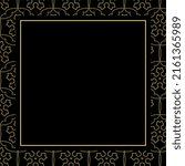 luxury frame gold and blackbackground vector for blank, price or social media, mock up or bithday, wedding party invitation