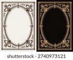Luxury frame invitation card background vector. Elegant classic antique design, gold lines t, sparkle on black background. Premium design illustration for gala card, grand opening, art deco, magazine.